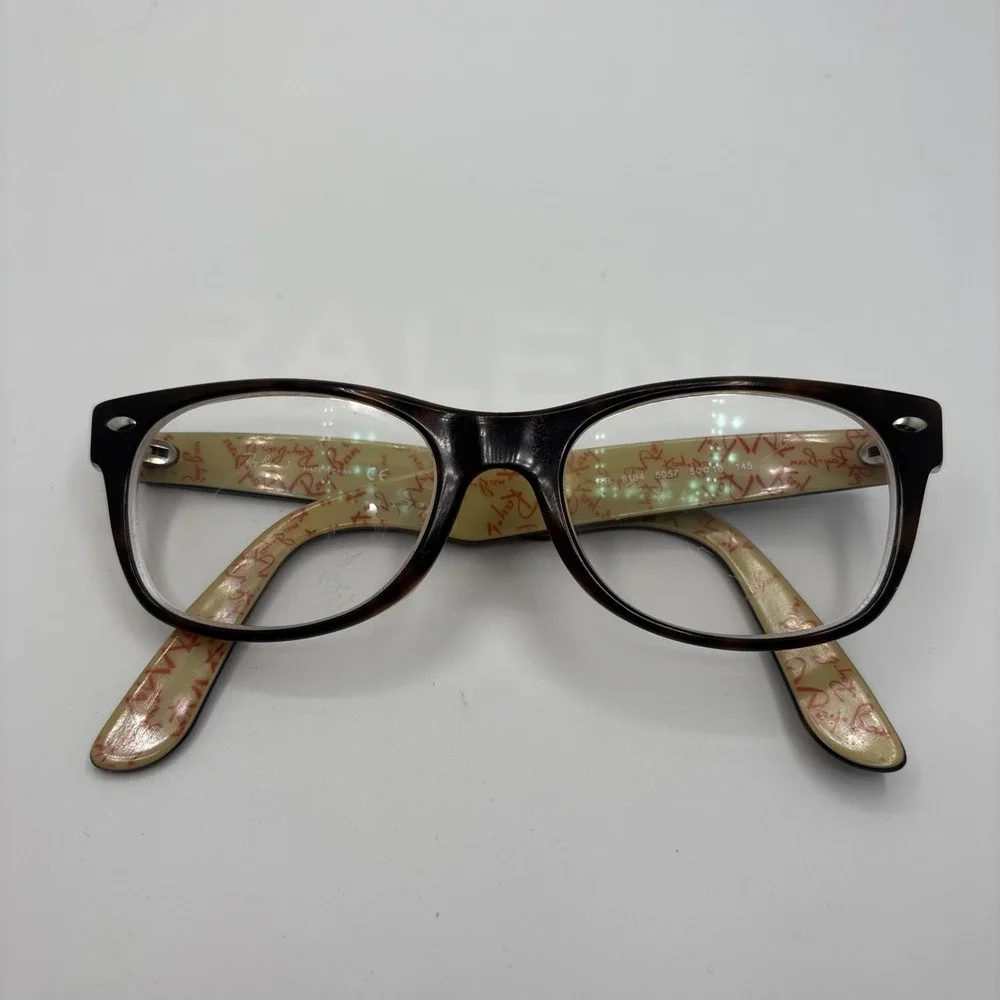 Ray Ban RB 5184 5057 50-18-145 Brown Tortoise Red Eyeglasses Frames #C35